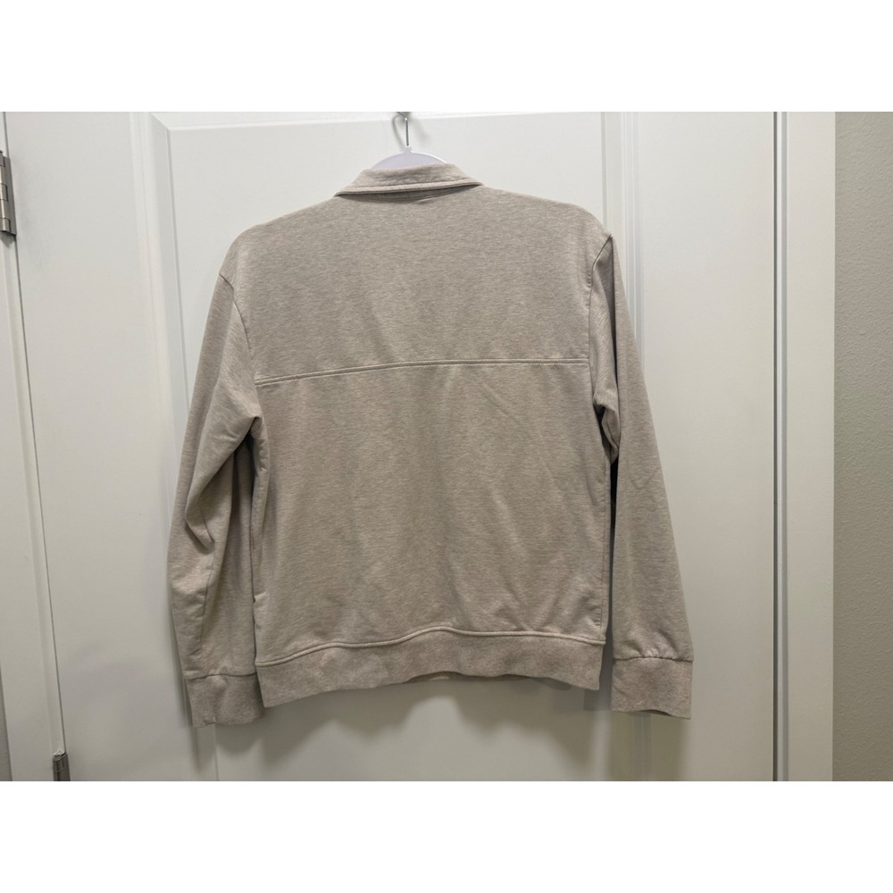 Patagonia Organic Cotton Quarter Zip Sweatshirt Oatmeal Heather XS Pullover - Picture 2 of 6